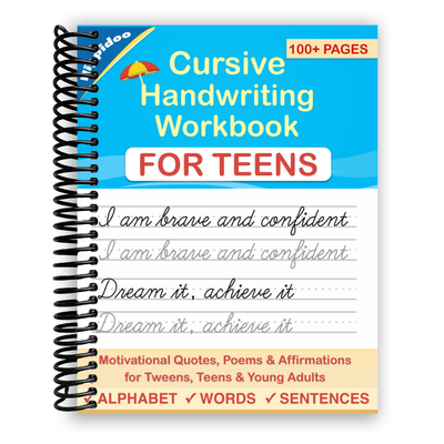 Cursive Handwriting Workbook for Teens (Spiral Bound) - Korvel