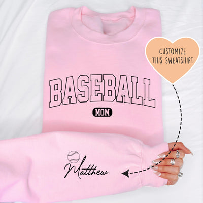 Sudadera Personalizable para Mamás de Béisbol