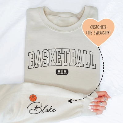 Sweatshirt personnalisé pour maman de basketball