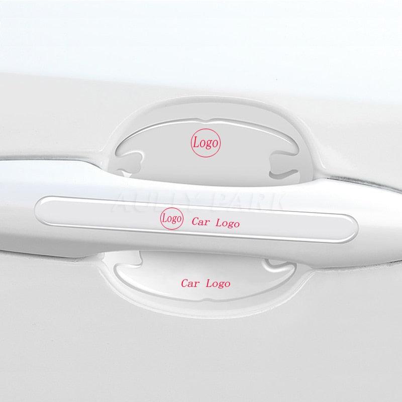 Custom Carbon Fiber Car Door Handle Protection Stickers