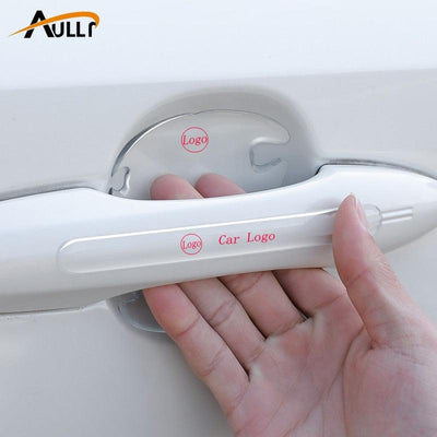 Custom Carbon Fiber Car Door Handle Protection Stickers