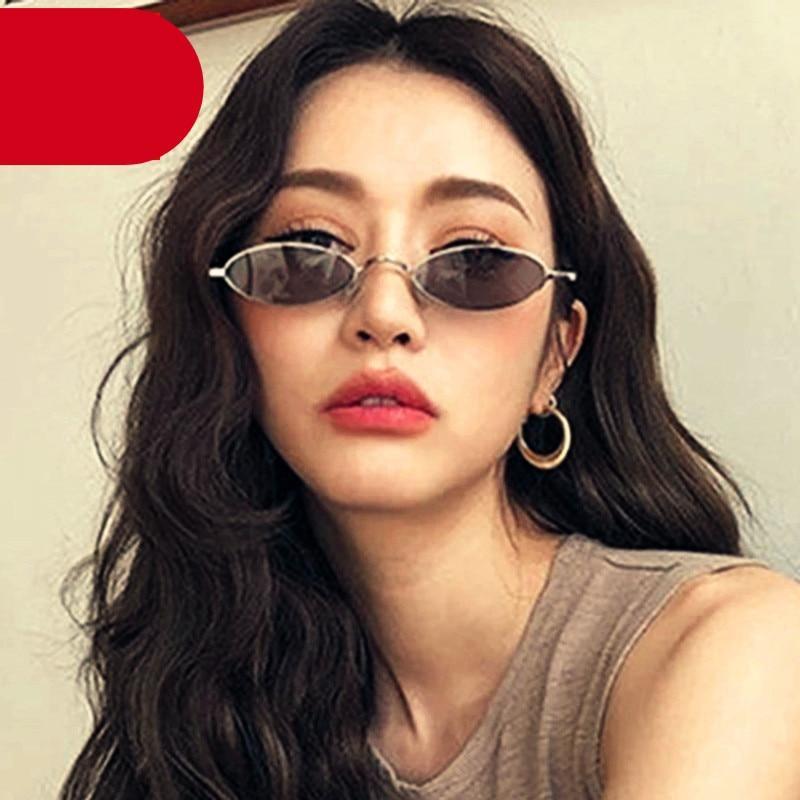 Gafas de sol redondas negras de inspiración vintage para mujeres