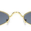 Gafas de sol redondas negras de inspiración vintage para mujeres