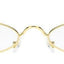 Gafas de sol redondas negras de inspiración vintage para mujeres