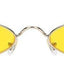 Gafas de sol redondas negras de inspiración vintage para mujeres