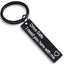 Elegant Black Stainless Steel Drive Safe Keychain Gift