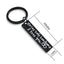 Elegant Black Stainless Steel Drive Safe Keychain Gift