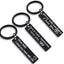 Elegant Black Stainless Steel Drive Safe Keychain Gift