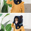 Balaclava de Invierno con Oso de Caricatura para Niños