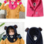 Balaclava de Invierno con Oso de Caricatura para Niños