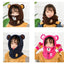 Balaclava de Invierno con Oso de Caricatura para Niños
