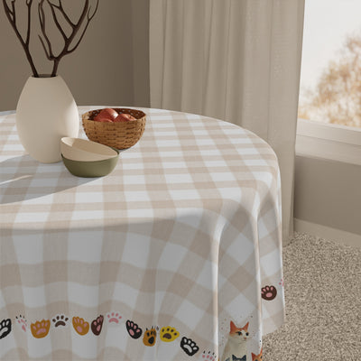 Mantel de mesa de familia de gatos lindos