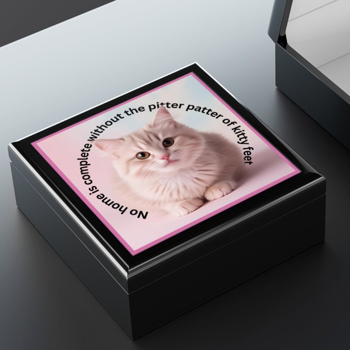 Charming Cat Jewelry Box for Cat Lovers