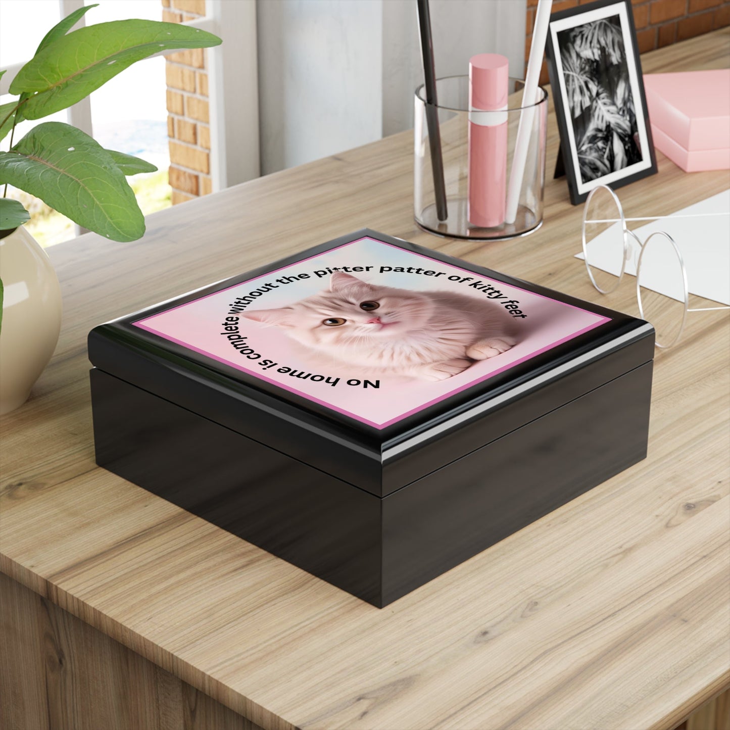 Charming Cat Jewelry Box for Cat Lovers