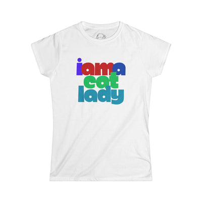 Camiseta Softstyle Gráfica de Linda Amante de Gatos