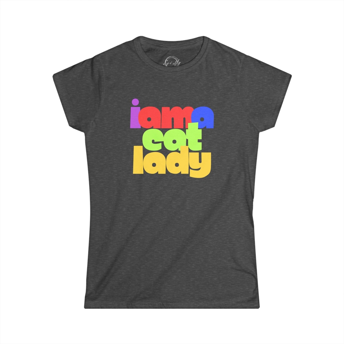 T-shirt Softstyle Graphique de Mignonne Cat Lady