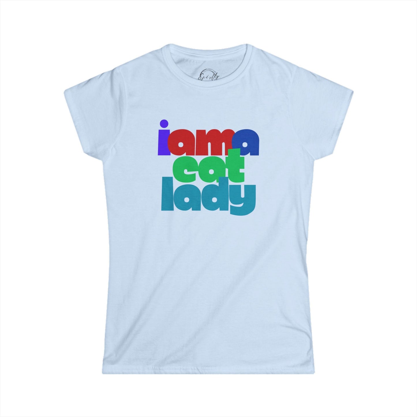 T-shirt Softstyle Graphique de Mignonne Cat Lady