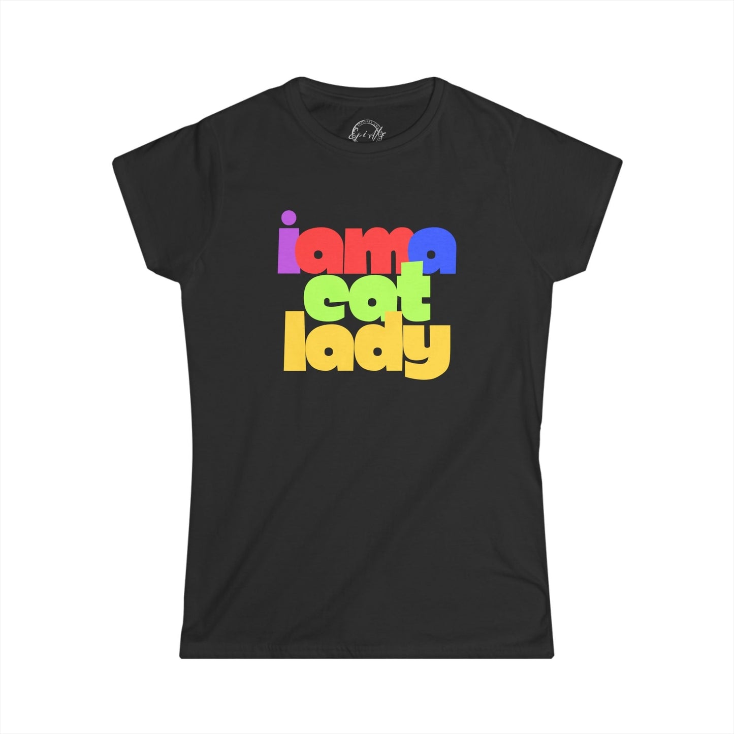T-shirt Softstyle Graphique de Mignonne Cat Lady
