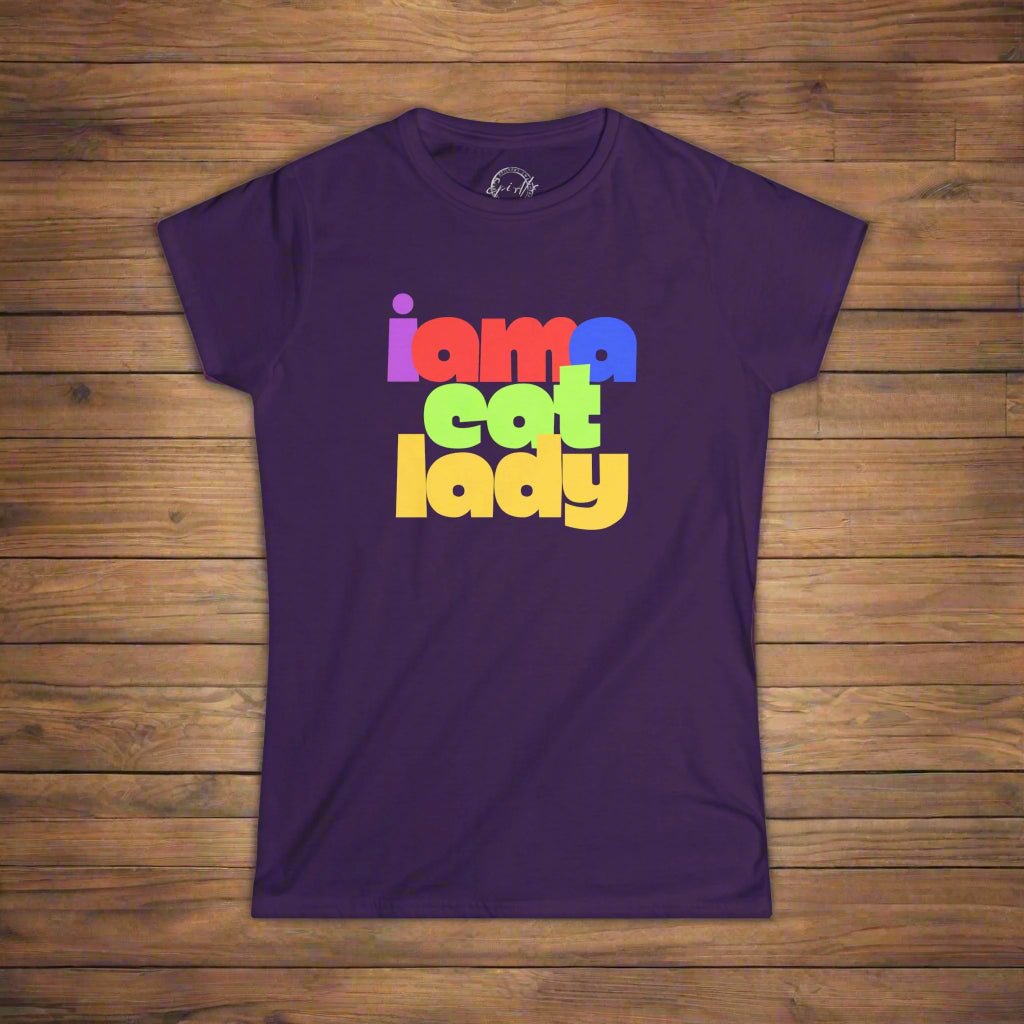 T-shirt Softstyle Graphique de Mignonne Cat Lady