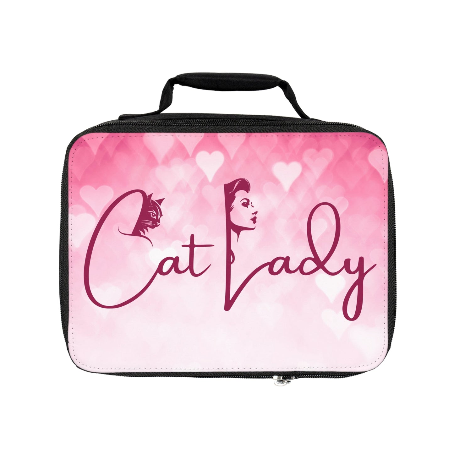 Cute Cat Lady Insulated Lunch Bag