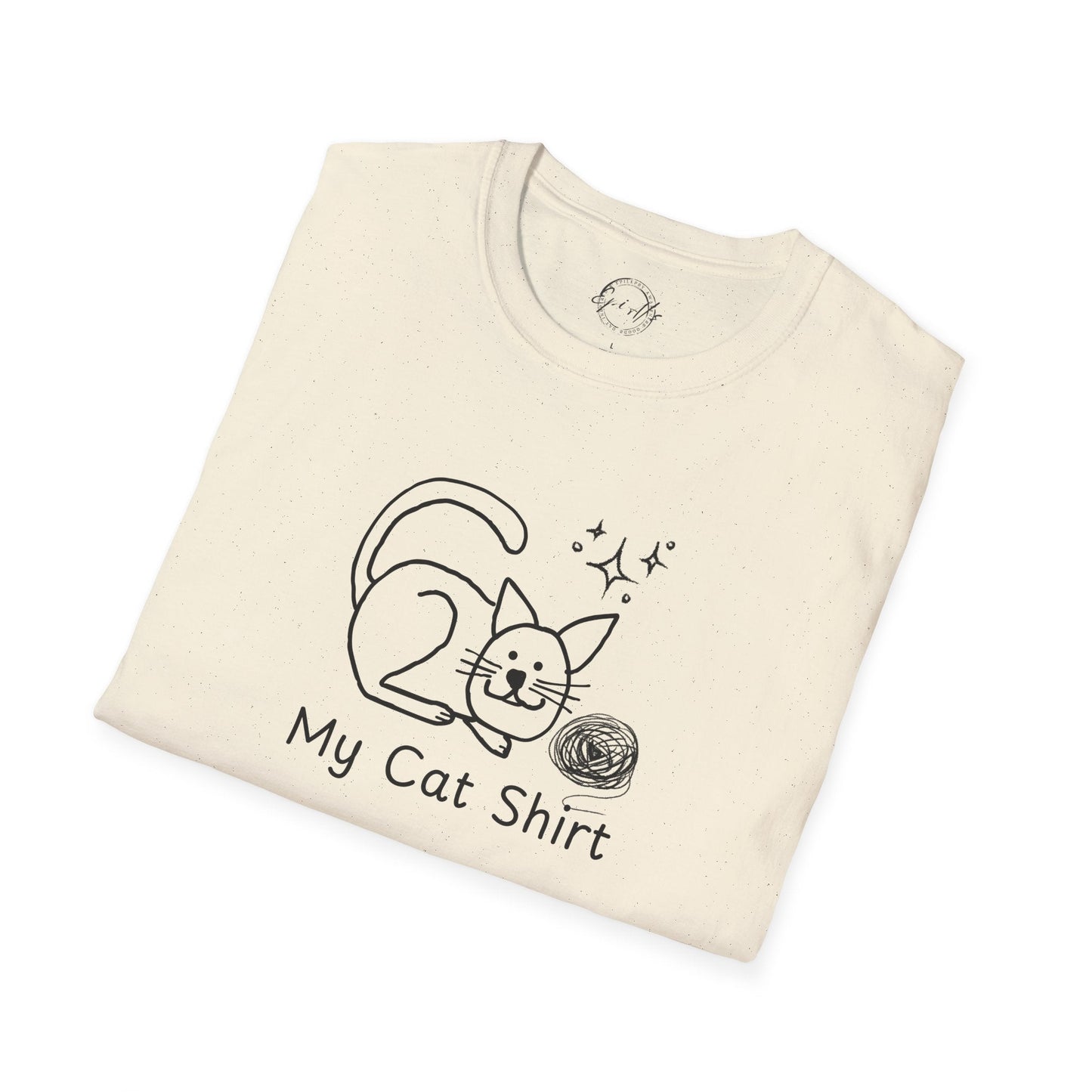 Camiseta Encantadora para Amantes de los Gatos - Tee Unisex Softstyle