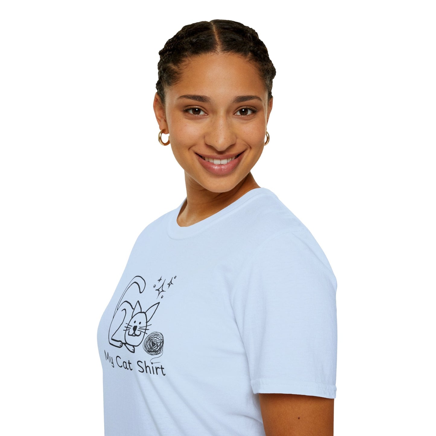 Camiseta Encantadora para Amantes de los Gatos - Tee Unisex Softstyle