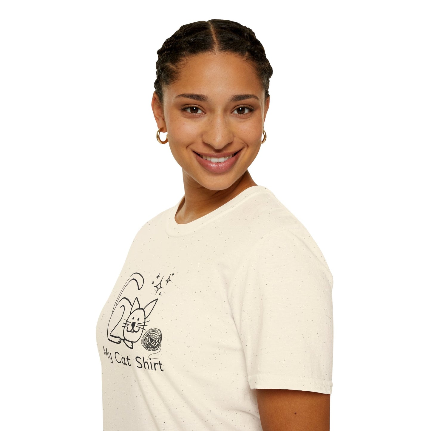 Camiseta Encantadora para Amantes de los Gatos - Tee Unisex Softstyle
