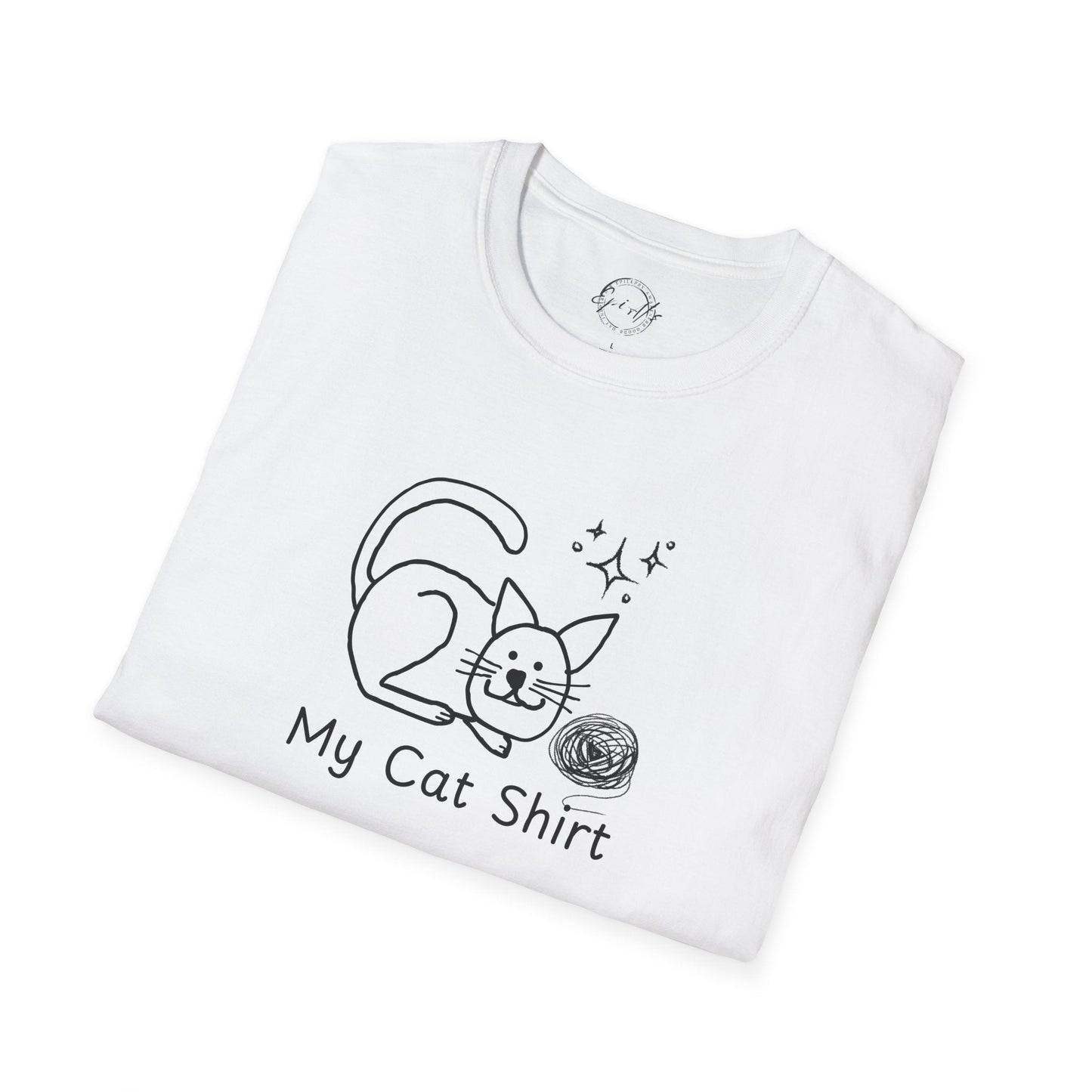 Camiseta Encantadora para Amantes de los Gatos - Tee Unisex Softstyle