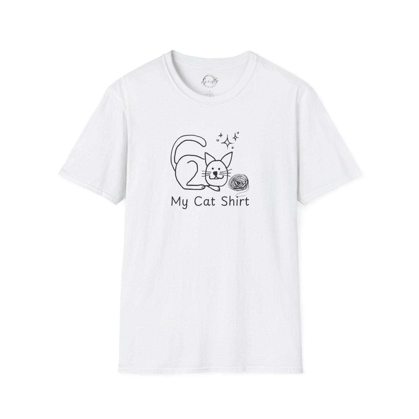 Camiseta Encantadora para Amantes de los Gatos - Tee Unisex Softstyle