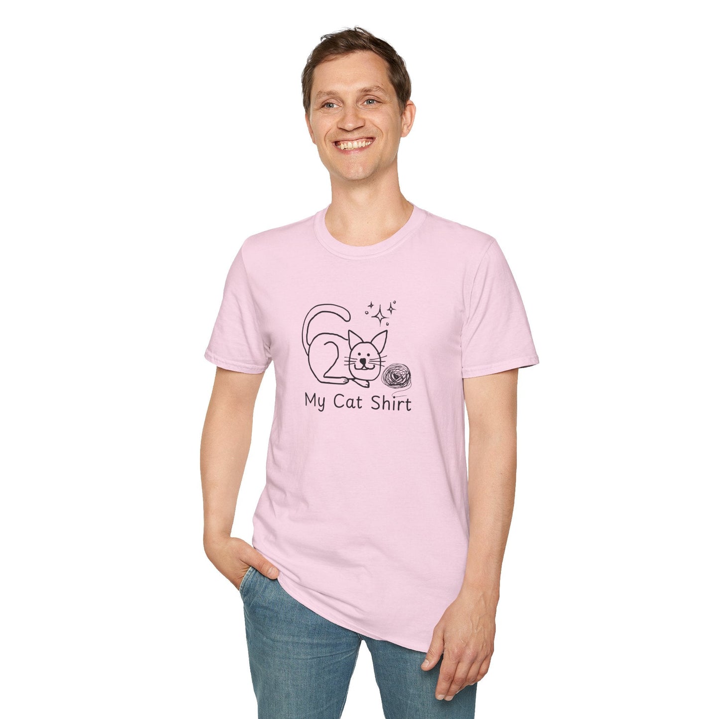 Camiseta Encantadora para Amantes de los Gatos - Tee Unisex Softstyle