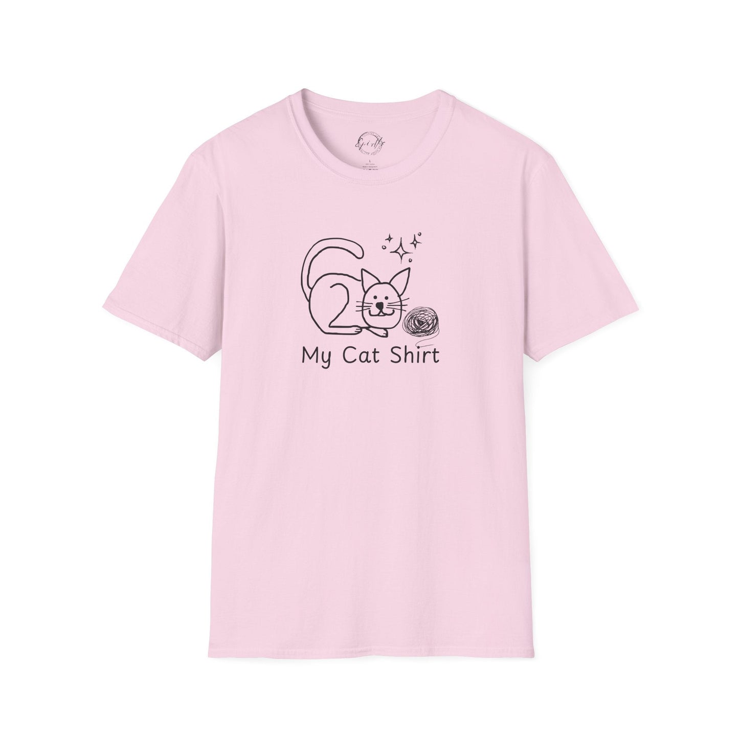 Camiseta Encantadora para Amantes de los Gatos - Tee Unisex Softstyle