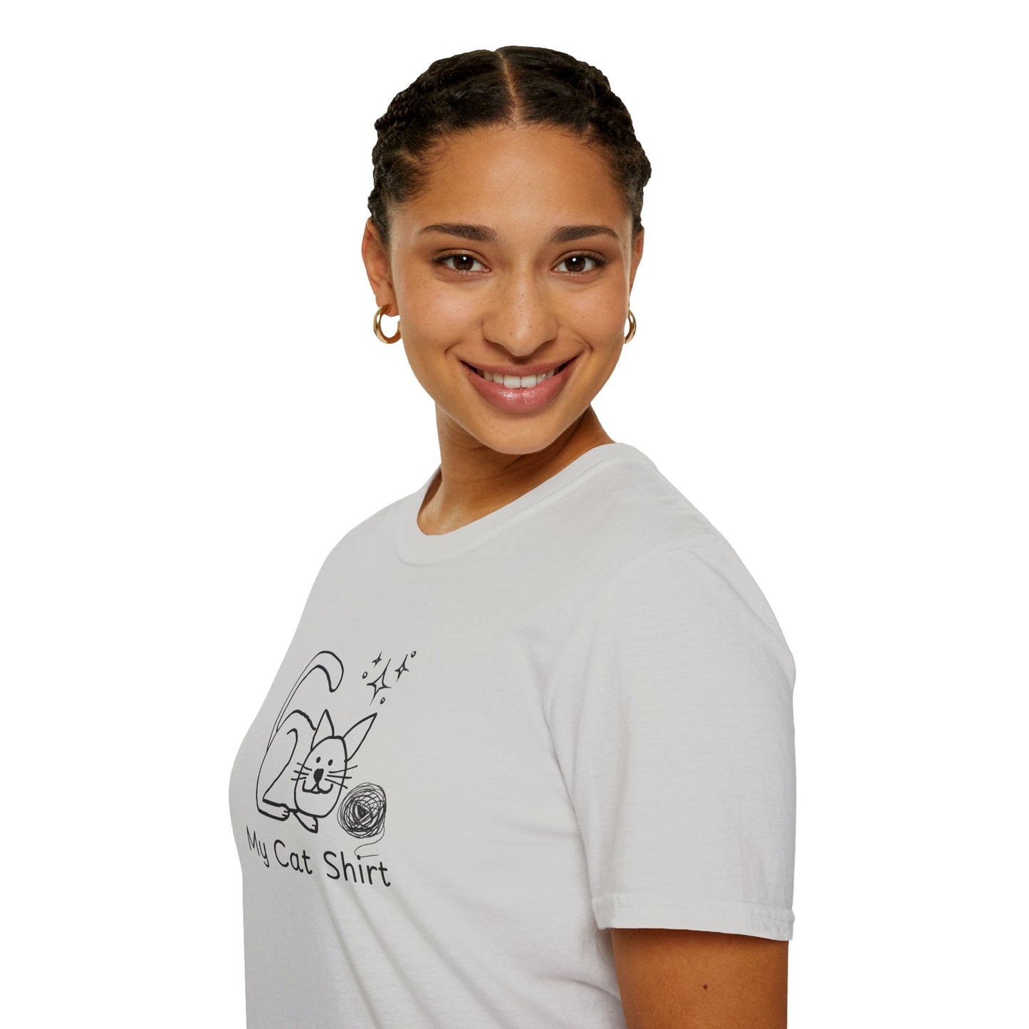 Camiseta Encantadora para Amantes de los Gatos - Tee Unisex Softstyle