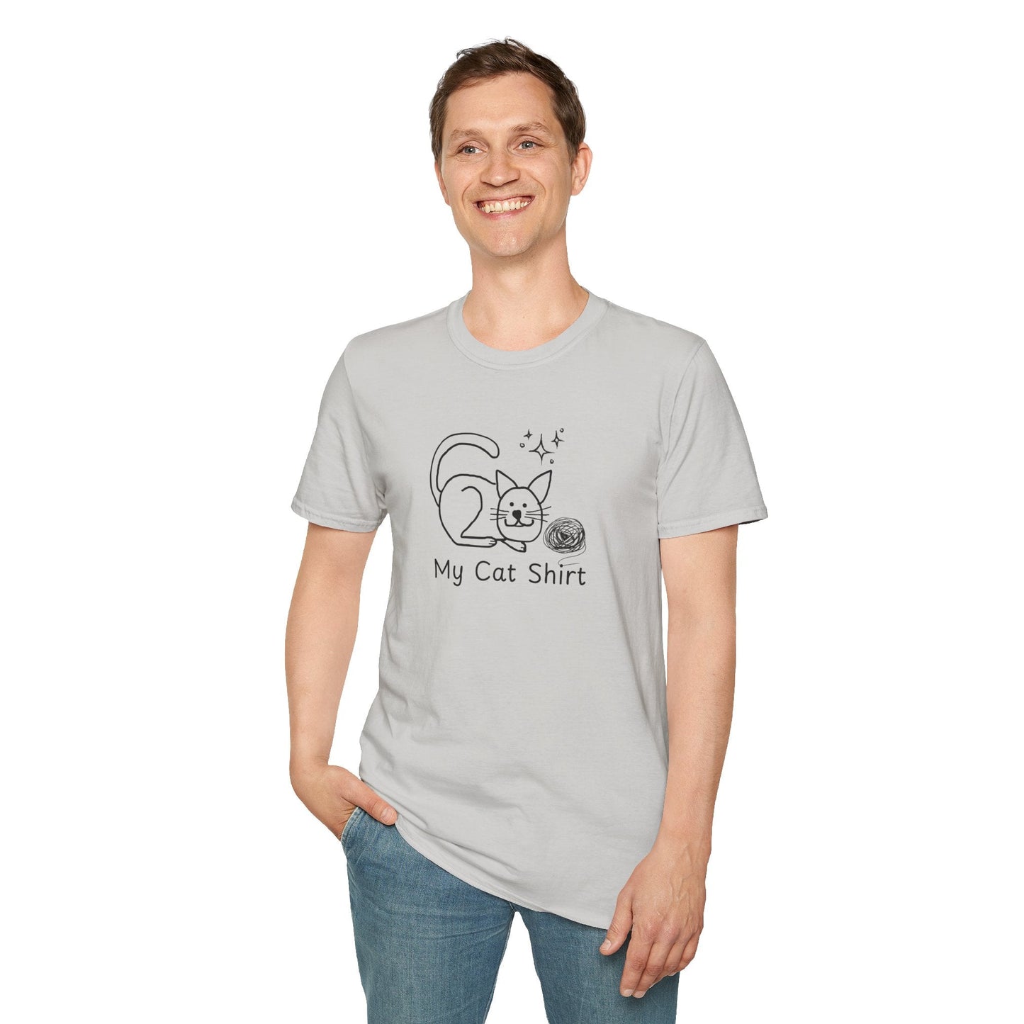 Camiseta Encantadora para Amantes de los Gatos - Tee Unisex Softstyle