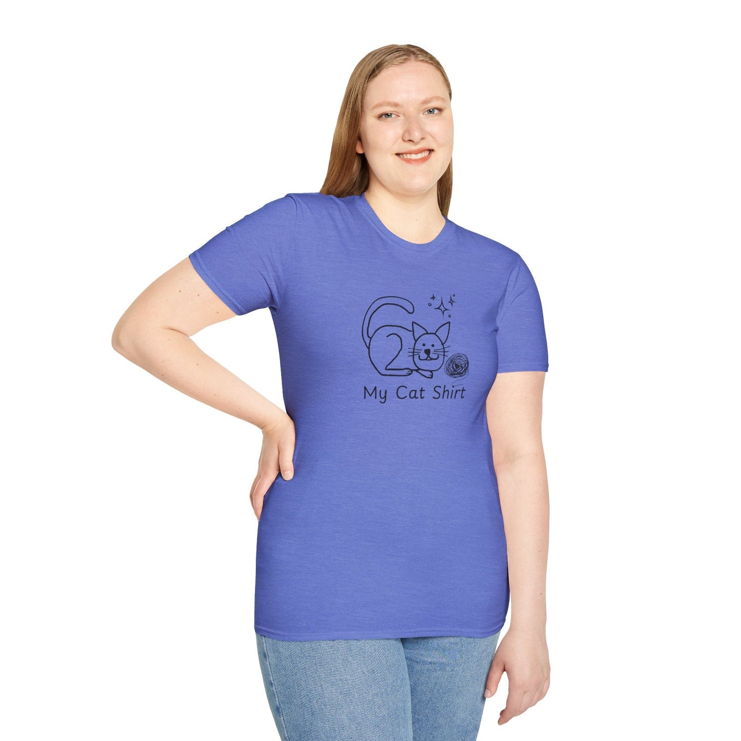 Camiseta Encantadora para Amantes de los Gatos - Tee Unisex Softstyle