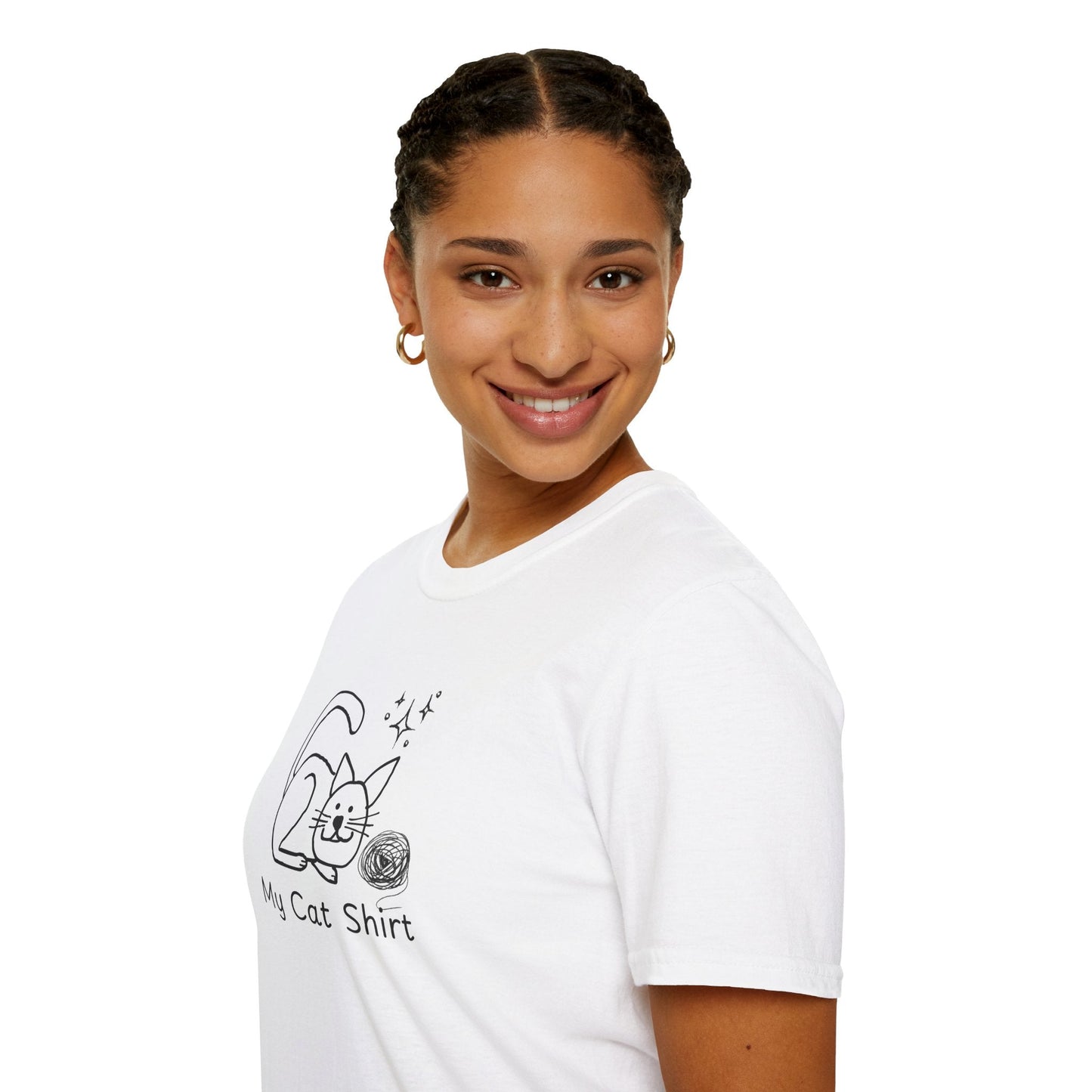 Camiseta Encantadora para Amantes de los Gatos - Tee Unisex Softstyle