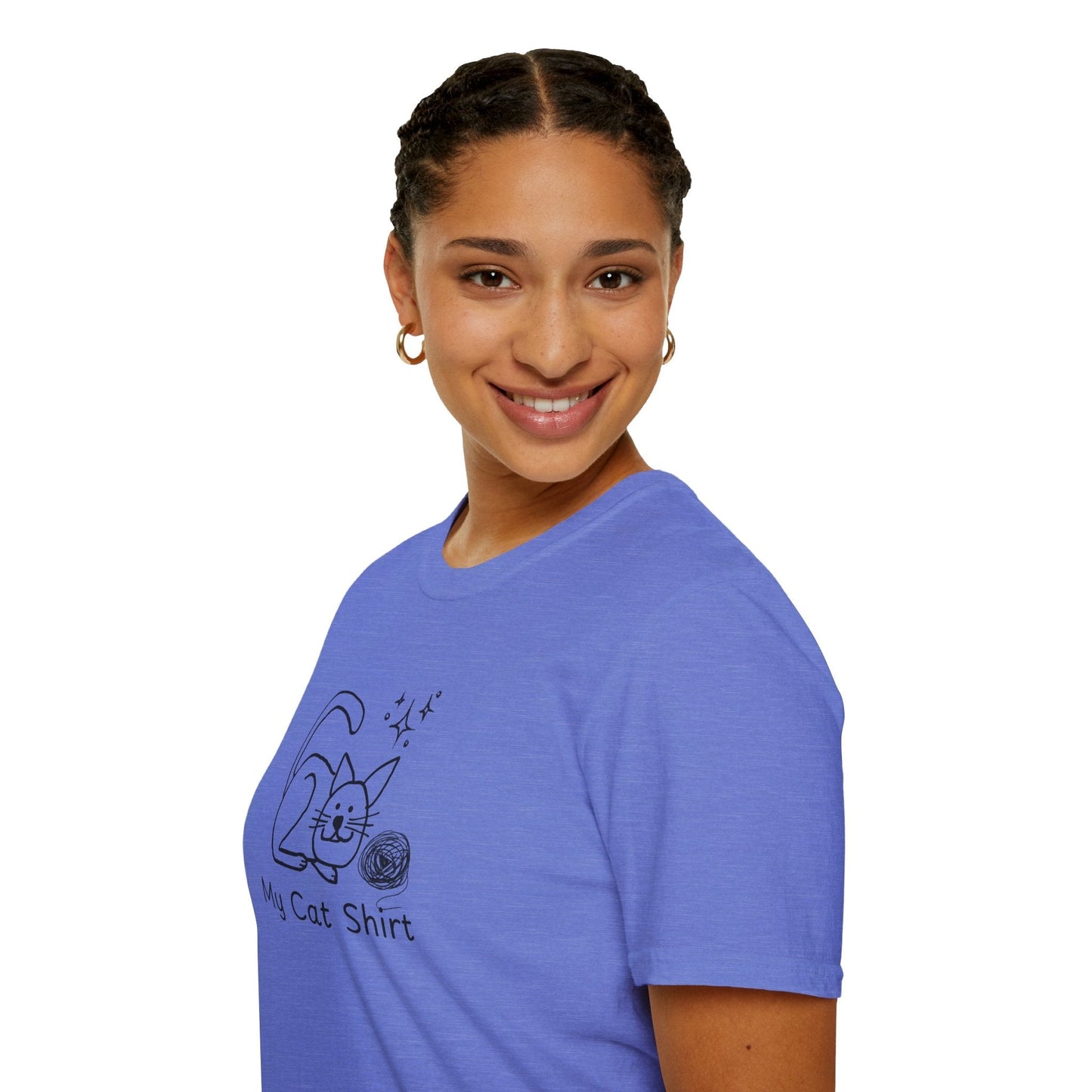 Camiseta Encantadora para Amantes de los Gatos - Tee Unisex Softstyle