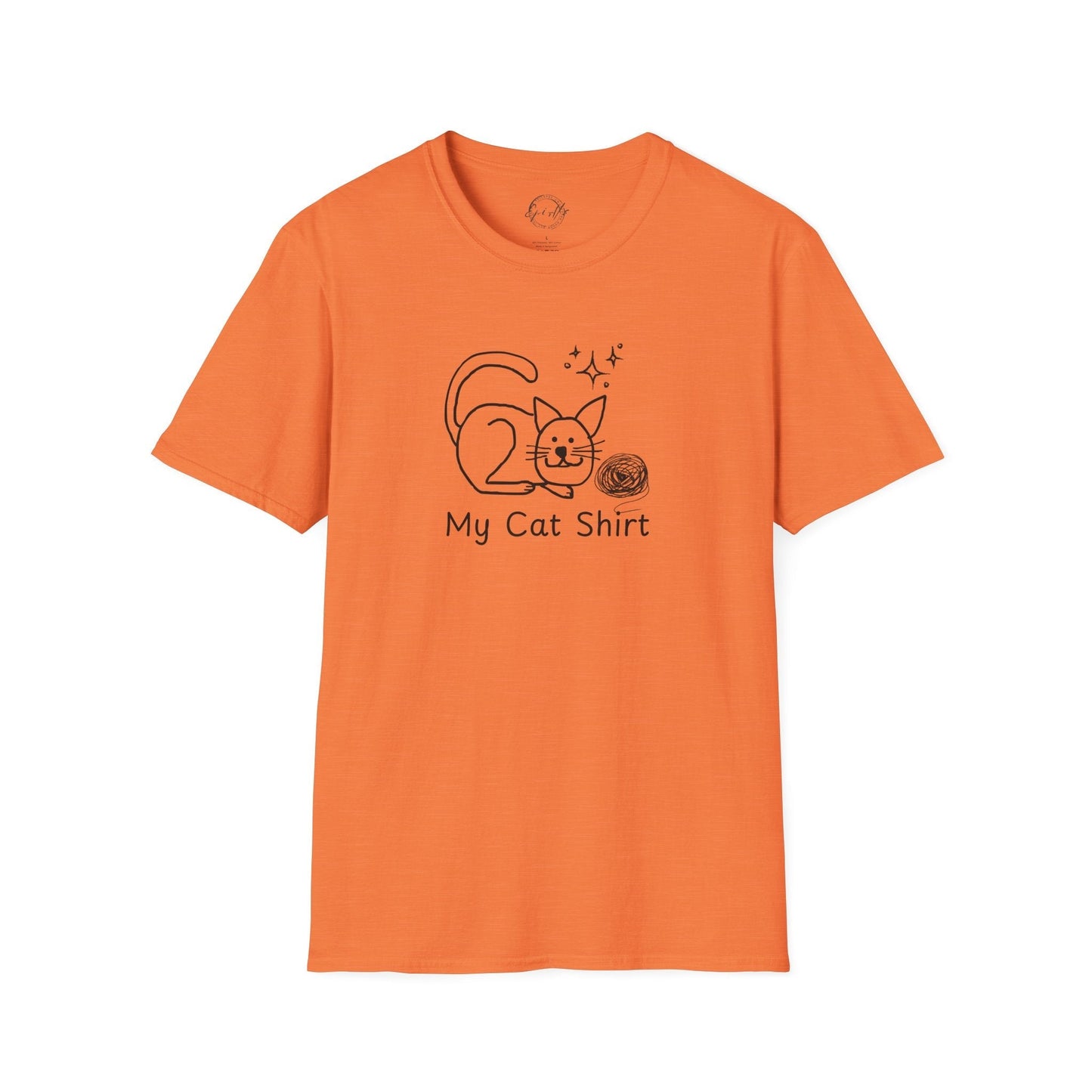 Camiseta Encantadora para Amantes de los Gatos - Tee Unisex Softstyle