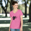 Charming Cat Lovers V-Neck Tee - Perfect Casual Wear - Korvel