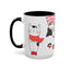 Taza de café de gatos fríos y adorables