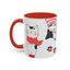 Taza de café de gatos fríos y adorables