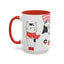 Taza de café de gatos fríos y adorables