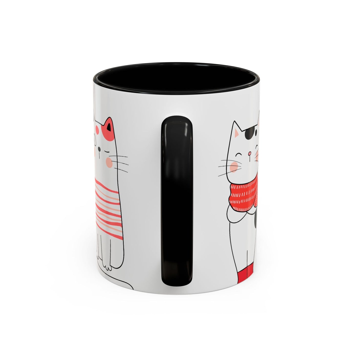Taza de café de gatos fríos y adorables
