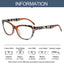 Gafas ópticas transparentes elegantes para una visión mejorada
