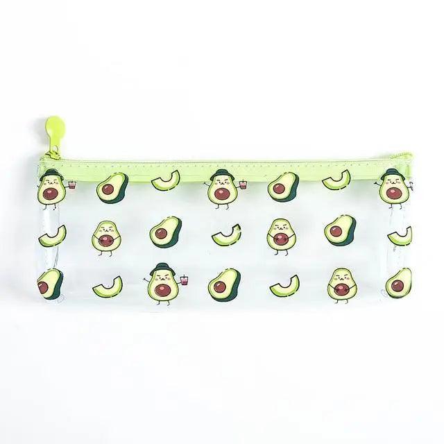 Estuche de Lápices con Diseño de Aguacate de Tema de Frutas Lindas