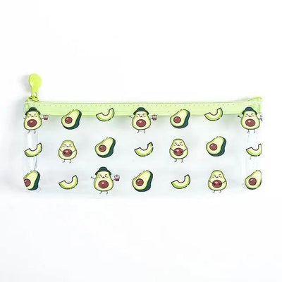 Cute Fruit Theme Pencil Case with Avocado Design