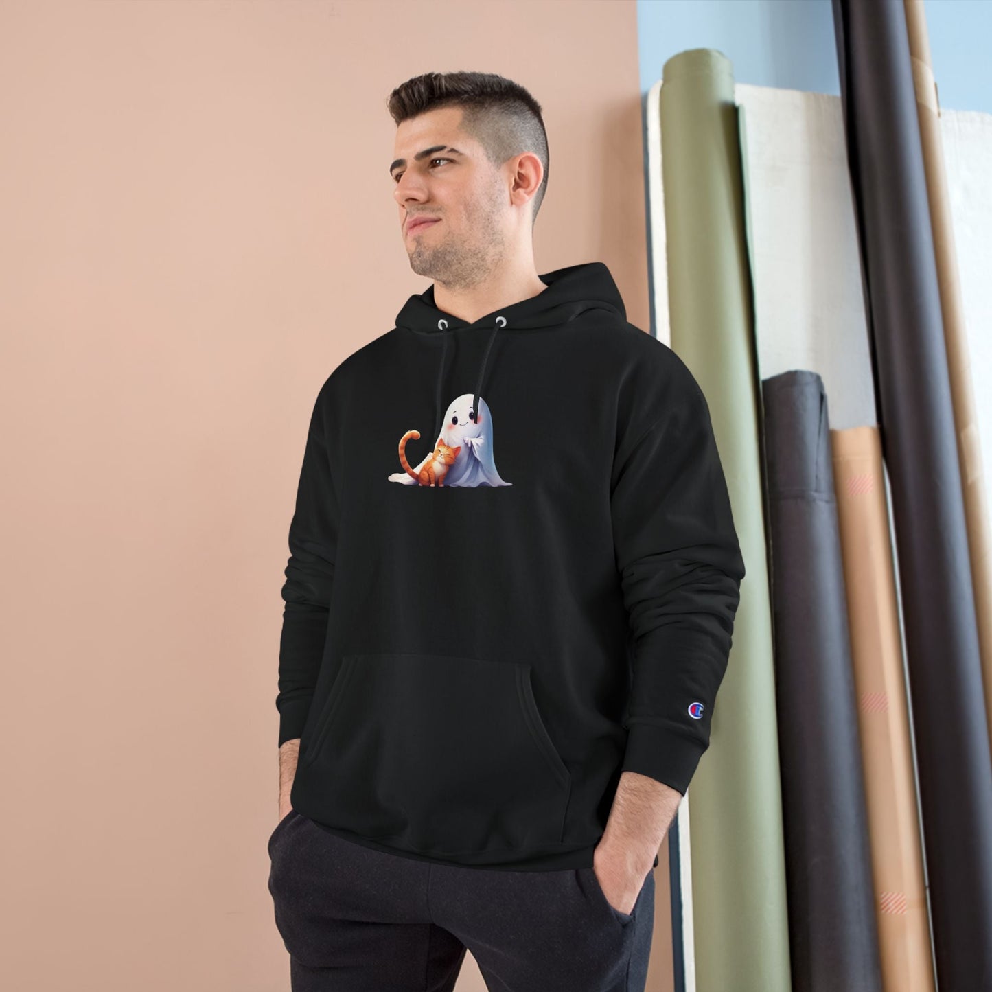 Sudadera Linda de Fantasma y Gatito