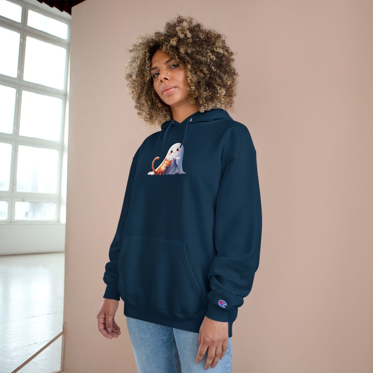 Sudadera Linda de Fantasma y Gatito