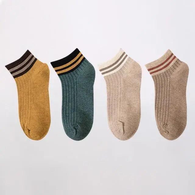 Chaussettes Cheville Design Cœur Mignon - 4 Paires pour Femmes