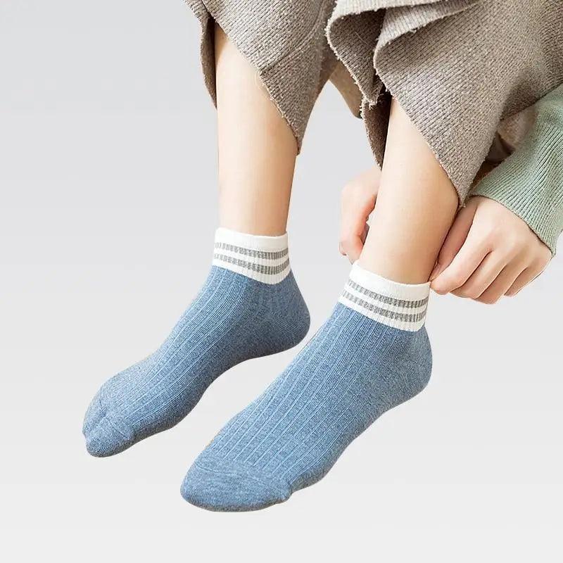 Chaussettes Cheville Design Cœur Mignon - 4 Paires pour Femmes