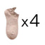 Chaussettes Cheville Design Cœur Mignon - 4 Paires pour Femmes